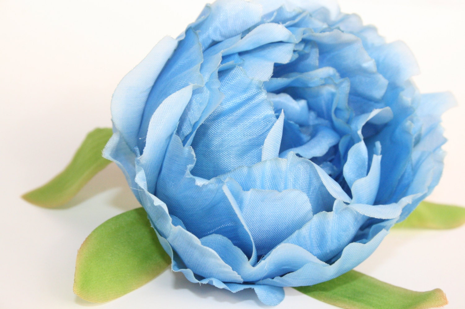 Blue Peony Bud Artificial Flower Millinery Flower ITEM