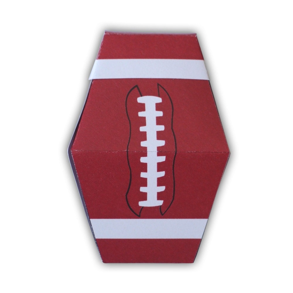 Sports Themed Gift Box Favors Party Printables Color Templates