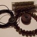 Supply Kit for Five OR Seven Row Leather Bracelet INCLUDING INSTANT Download Tutorial - Tobacco