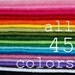 LAST ONE Wool Blend Felt in 45 Designer Colors