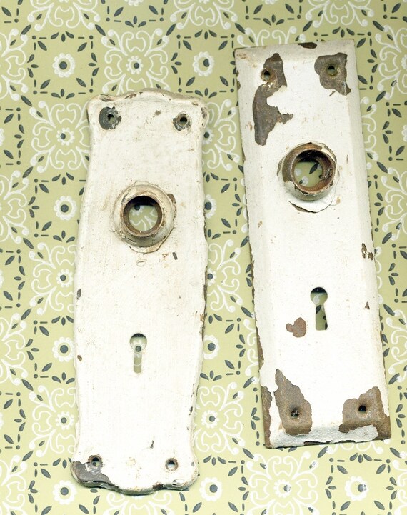 Vintage Escutcheon Door Knob Back Plates