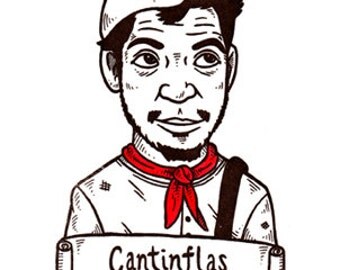 Cantinflas Limited Edition Gocco Screenprint
