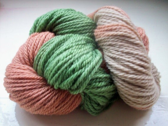 Dip dyed yarn 50g wool muted man colours earth by SpinningStreak