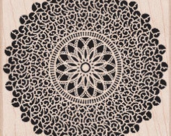 Starburst Lace Stamp • Doily Rubber Stamp (S5317)
