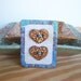 Stoneware Heart Buttons in Speckled Tan Glaze - Set of 2