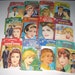 Vintage 1950s or 1960s Harlequin Romance Novel Book Covers Set C Lot of 12