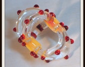 Sea Urchin Lampwork Glass Bead