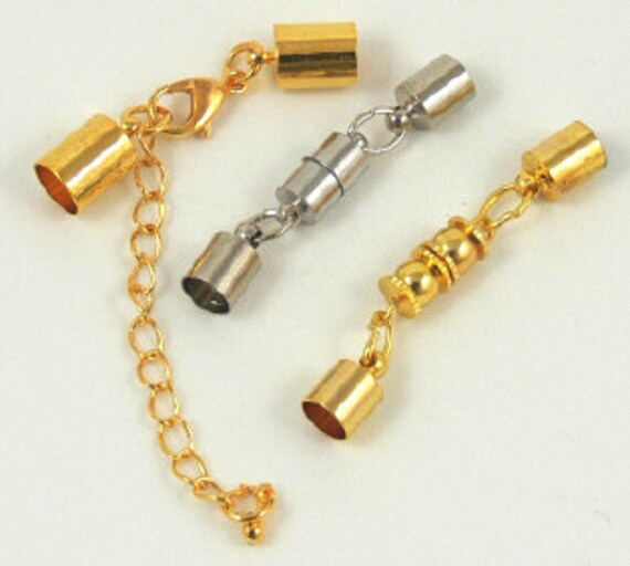 Kumihimo End Caps and Clasps Lobster Barrel