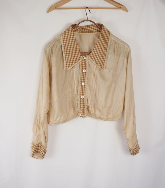 Vintage 20s Silk Shantung Blouse Clothing by jenniesjunque on Etsy