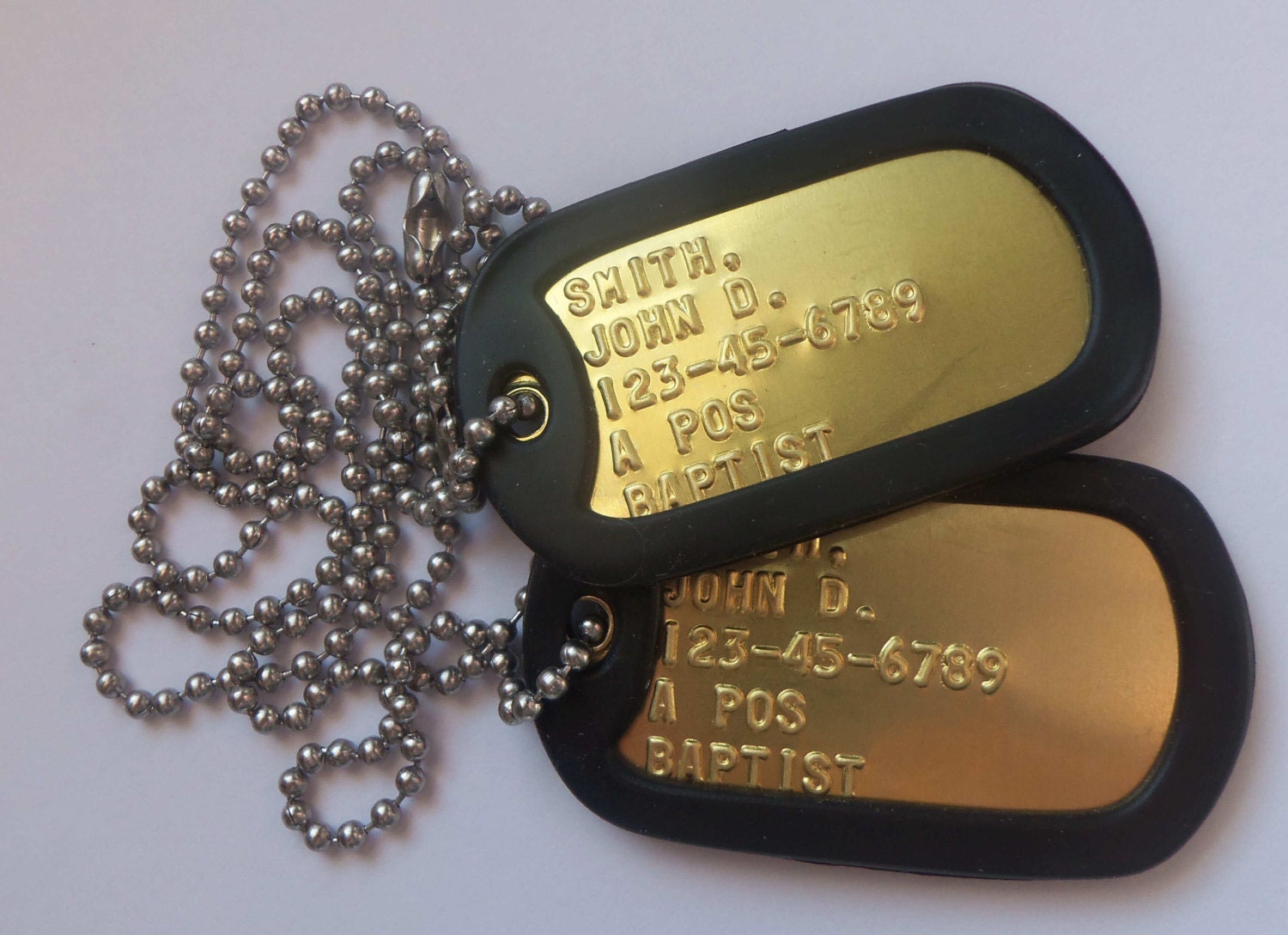 army dog tags engraved