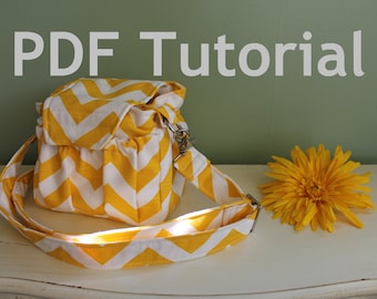 PDF Sewing Tutorial Watermelon Wishes Padded Camera Bag --- How to sew guide
