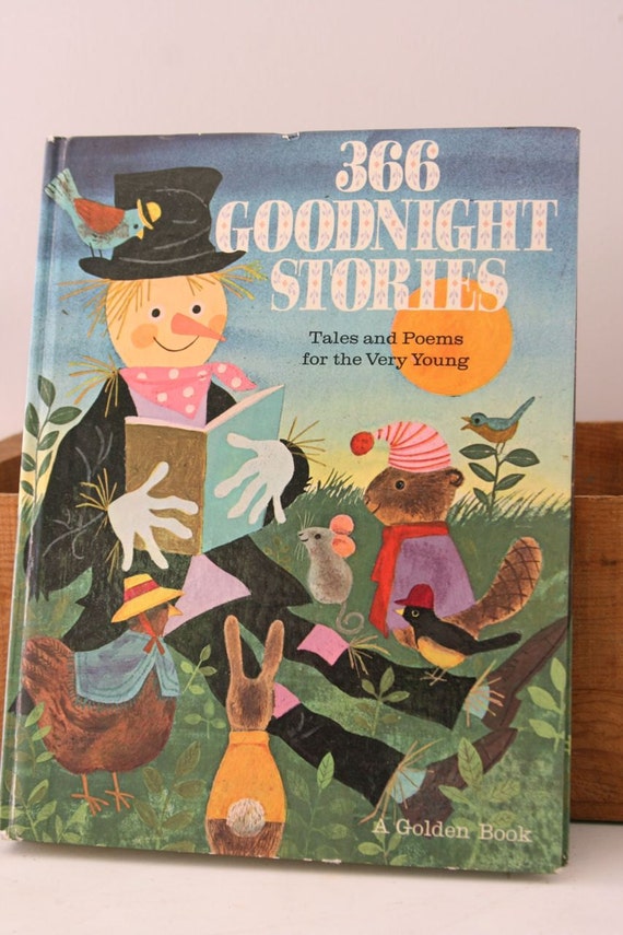 Vintage Golden Book 366 Goodnight Stories by fuzzymama on Etsy