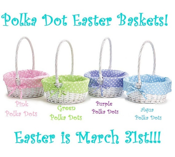 Custom Easter Baskets White Wicker with by TheRoyalDetails