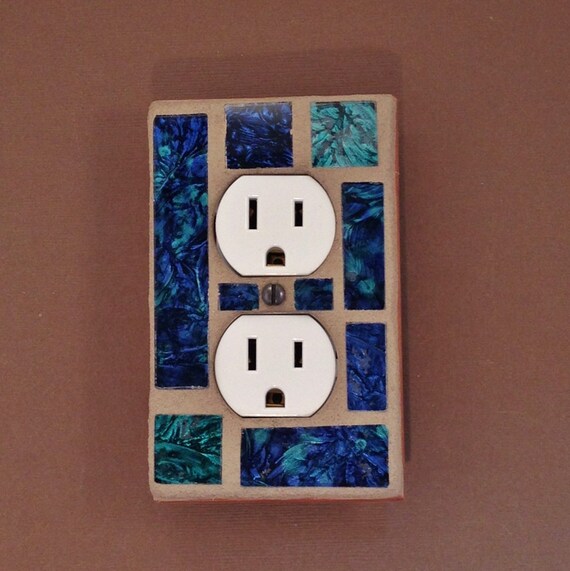 Single Outlet Stacked Toggle Switch Plate by JudyEvansCollection