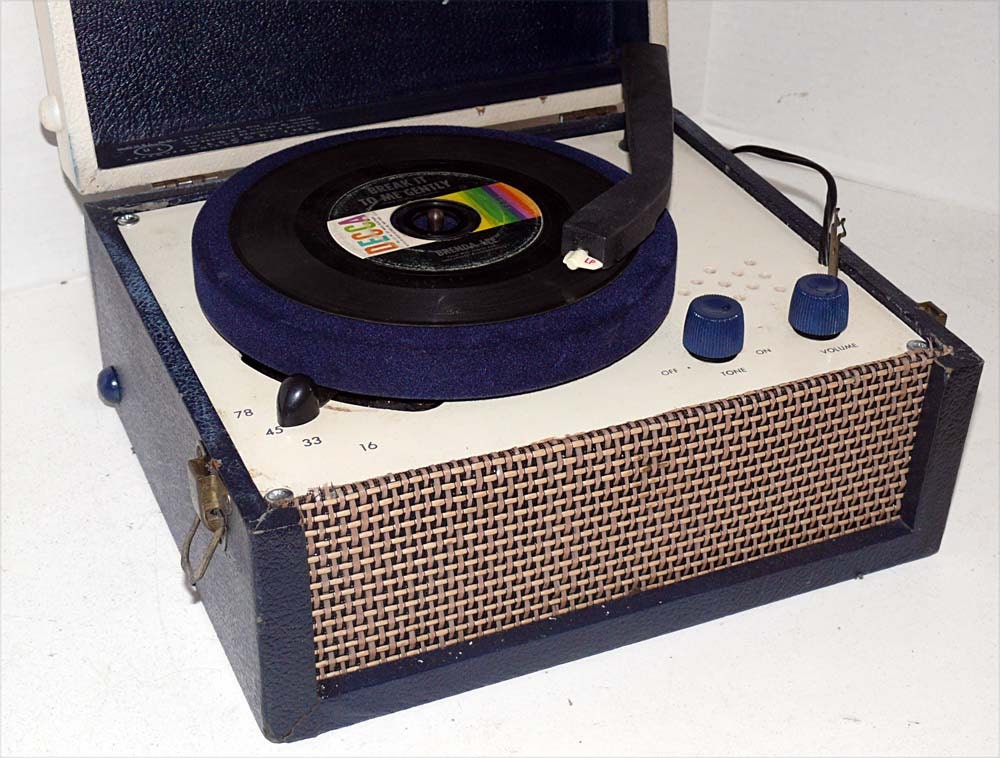 1950's cor Portable Record Player with Warranty