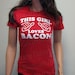 This Girl Loves Bacon Womens T-shirt tshirt shirt gift funny