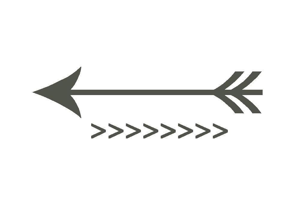 Arrow and notch decal set by wordcandyvinyl on Etsy