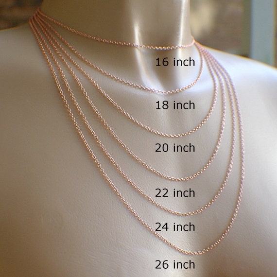 1.7mm thin copper necklace chain 13 14 15 16 18 20 22 24 26 28