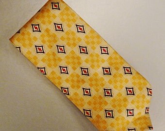 Designer Charles ASUKA Como Italy Neck TIE Silk tweel handmade 1980s Dead Stock 60 x 3plus in