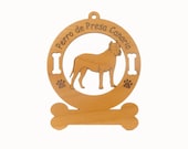 3700 Perro de Presa Canario Dog Standing Personalized Wood Ornament