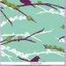 Custom Listing for birdshaveflowers: Aviary 2 by Joel Dewberry - Sparrows JD41 Plum, 2.5 yards