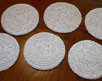 Grey - Handmade Cotton Coasters (Set of 2) 124