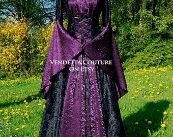 Medieval Gown Lotr Dress Celtic Pagan by VendettaCouture on Etsy