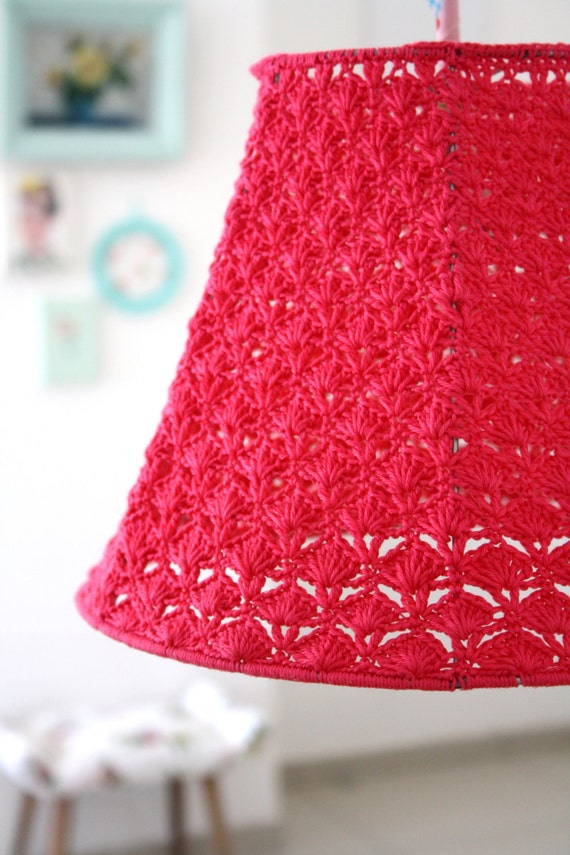 Items similar to Crochet Lamp Shade on Etsy