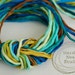 Skinny Silk Ribbon Cord Bundle Item No.239 Contains Ten 2mm Silk Ribbons Random Colors