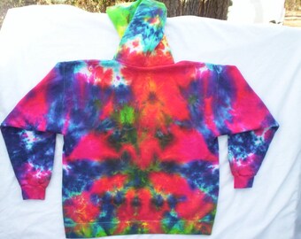Rainbow Nebula Tie Dye Hoodie Size XL