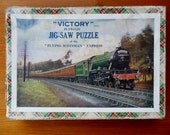 FLYING SCOTSMAN Express steam locomotive wooden jigsaw puzzle