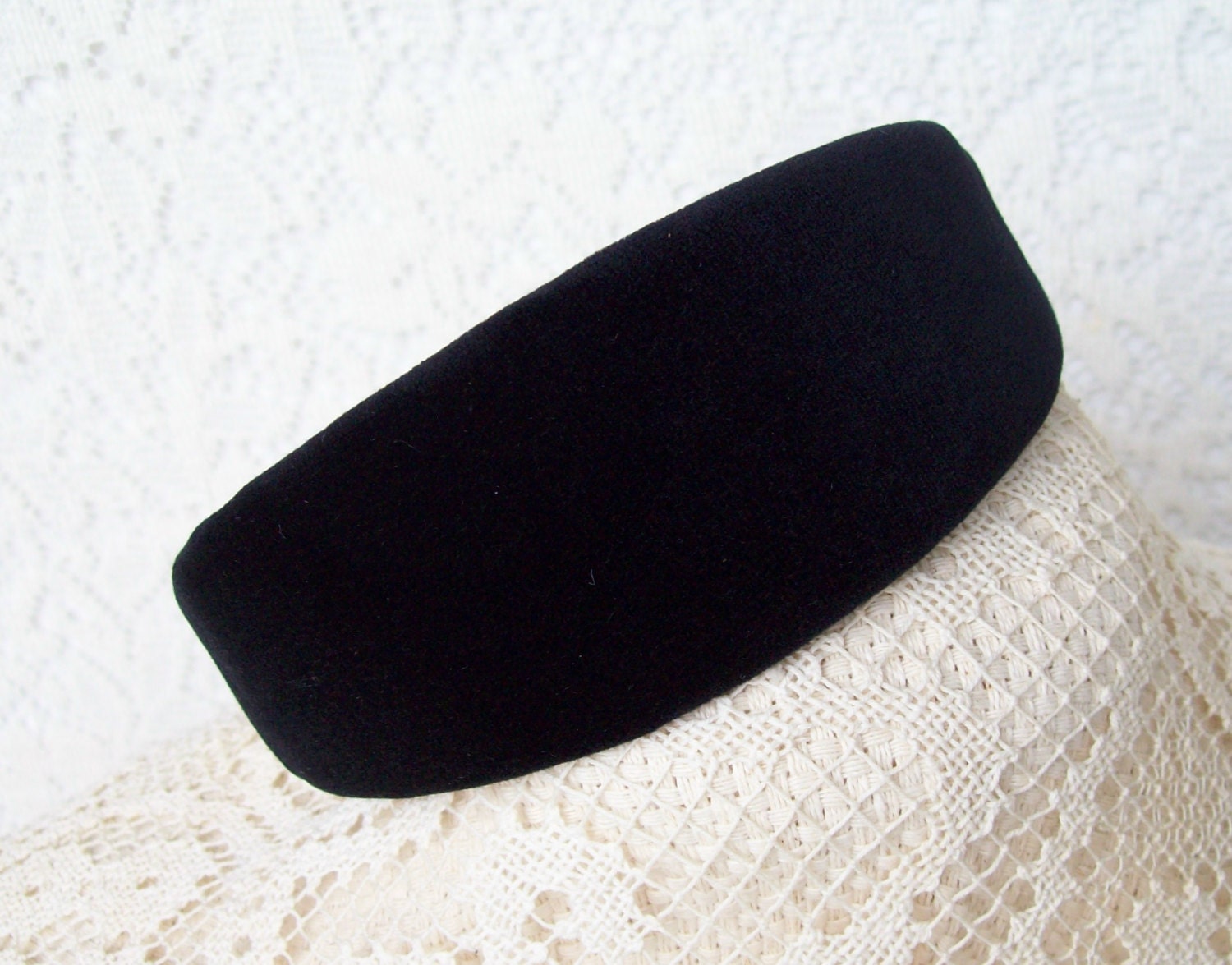 wide velvet headband