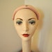 vintage cap 1950s light pink hat