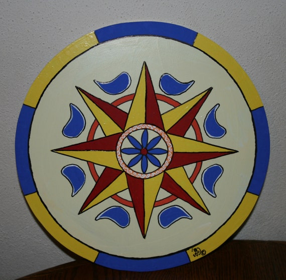 Good Luck and Protection Hex Sign by Donnastudio on Etsy