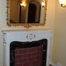 RESERVED vintage shabby faux FIREPLACE - Barbola details - Shabby French Mantle - Victorian Fireplace Mantle - Fake fireplace