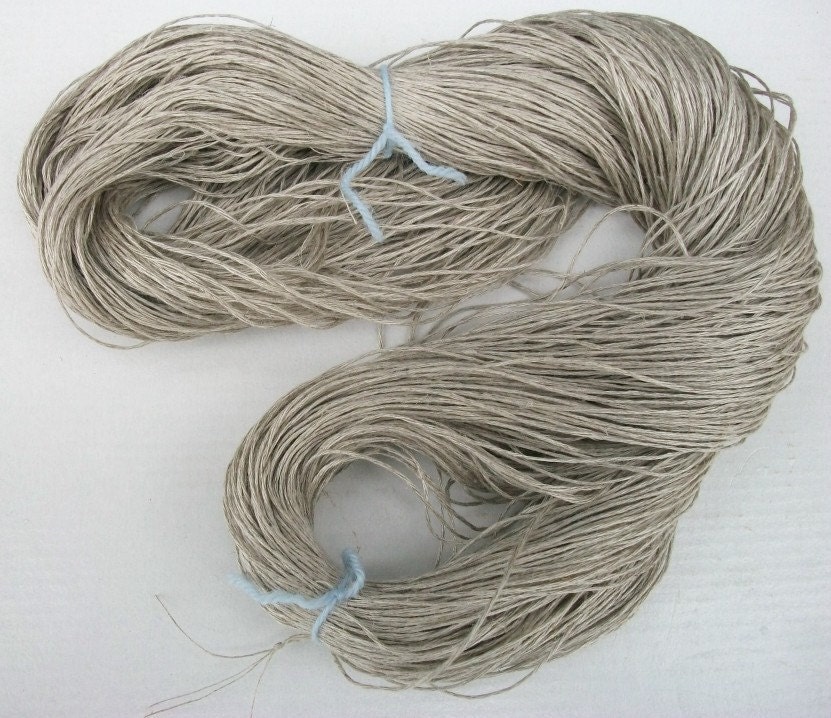 Download 100% wild organic linen/flax yarn. Natural color linen yarn.