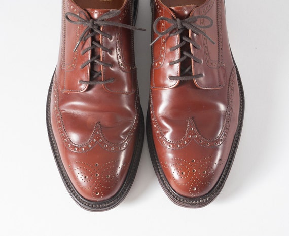 Vintage Alan McAfee Men's Brown Wingtip Shoes / Pre Church
