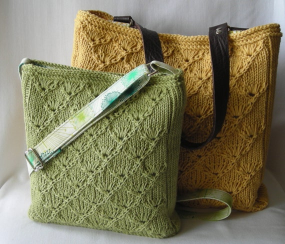 ... Pattern PDF - Espalier Bags - cotton handbag shoulder bag - includes