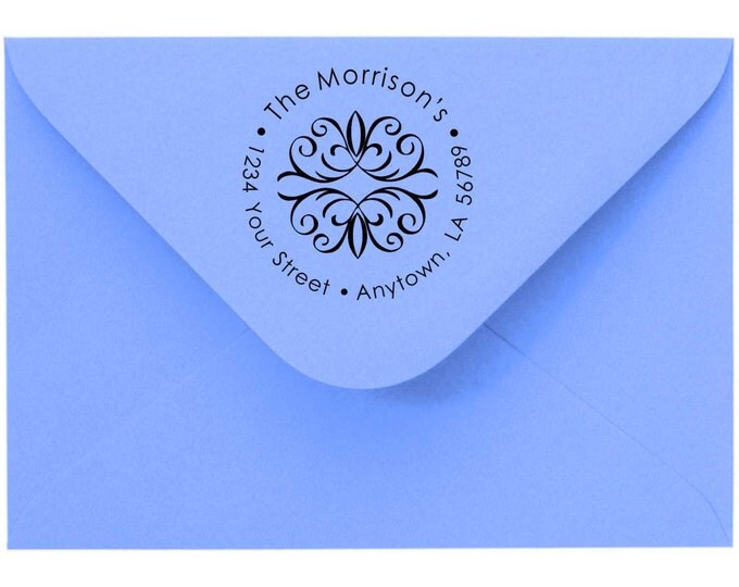 Personalized Custom Made Return Address and Name Rubber Stamps R109