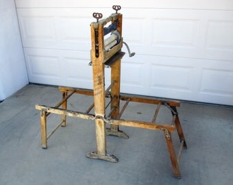 Antique Anchor Brand Clothes Wringer with Stand
