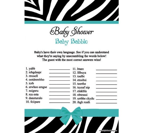 Baby Babble Word Search Answers