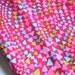 RESERVED FOR ANGIE ... Vintage Fabric - Pink Geometric - 43 x 64