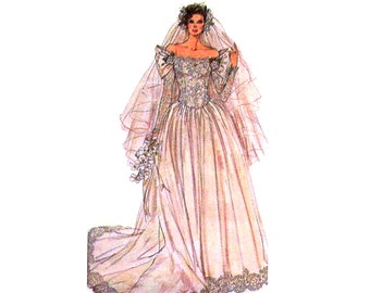 McCalls Bridal Elegance Misses Lined Tops Skirts and Sash Size EE