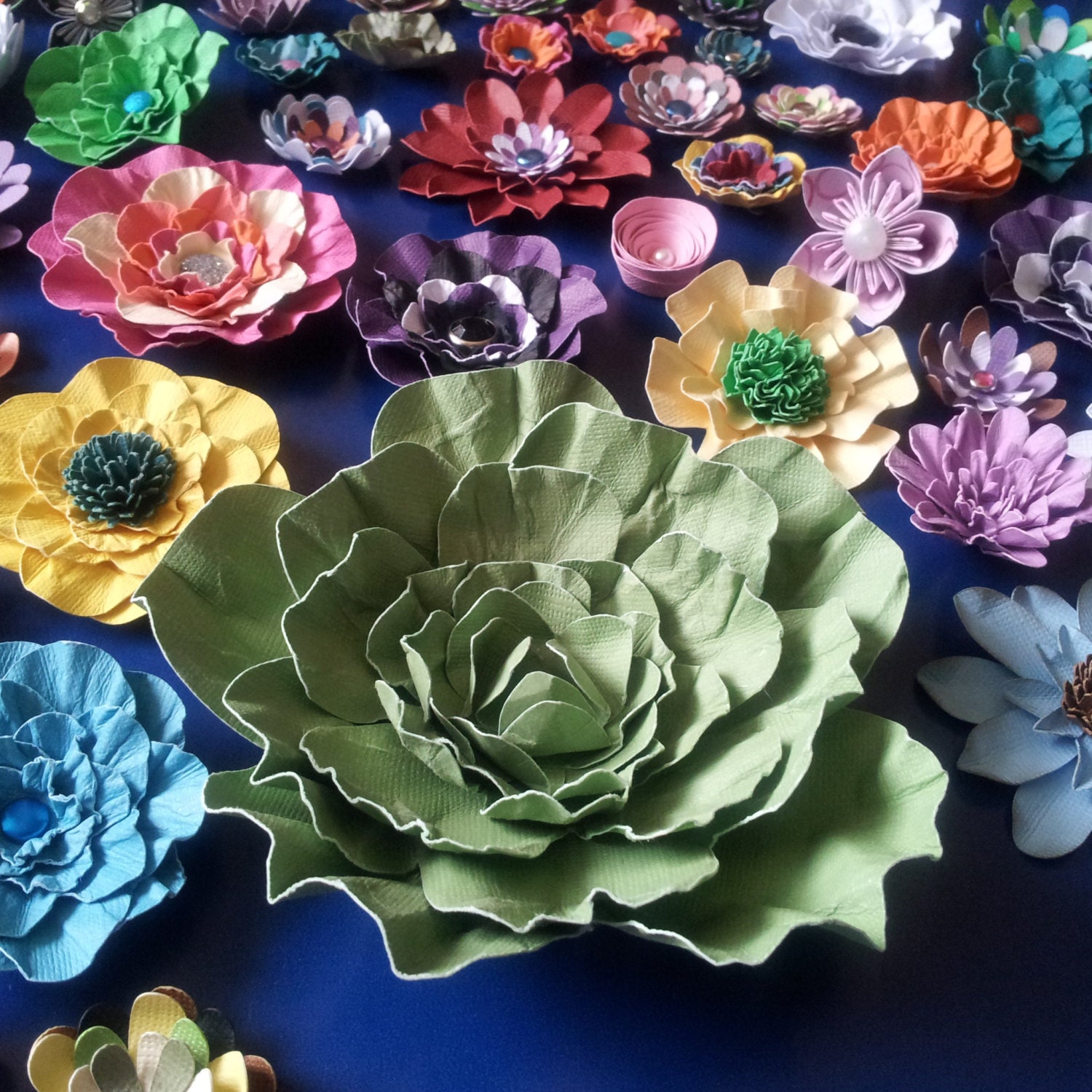 SALE Paper Flowers great for photo backdrop Ready to Ship 20