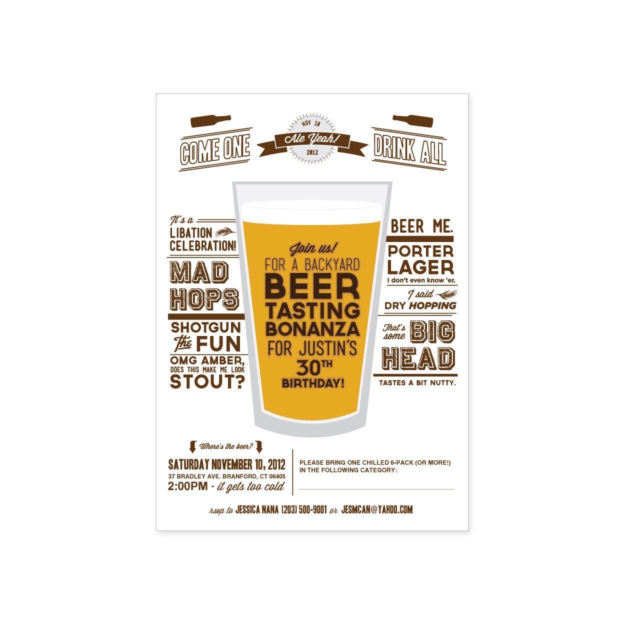 Beer Tasting Party Invitation Wording 4