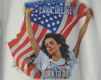 lana del rey american flag shirt