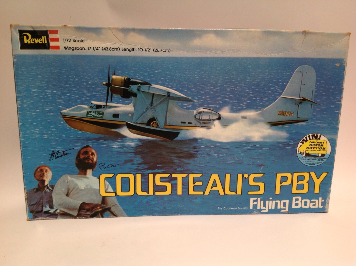 Vintage Revell Cousteau's PBY Flying boat airplane model