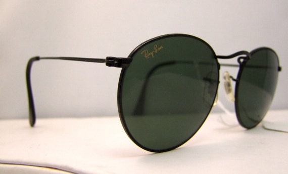 Rare Ray Ban Wo608 Round Sunglasses Usa 1980s John Lennon 