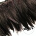 Dark Brown Hackle Feather Fringe for fascinators, millinery and crafts (Around 60 feathers)