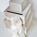 Wedding Card Box Cream and Ivory Crystals Customizable